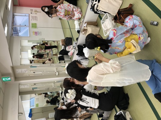 日本人学生と浴衣で交流！